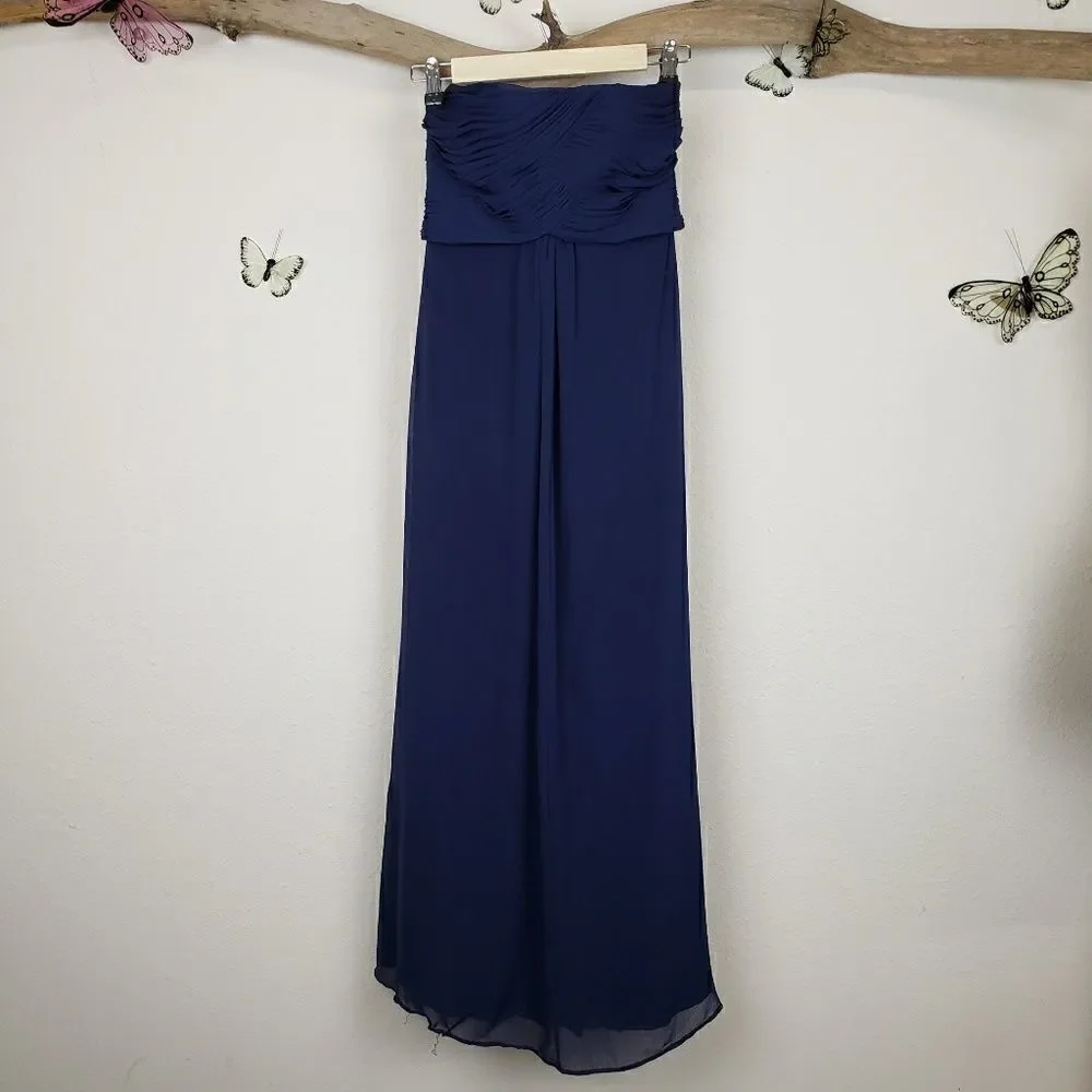 Vineyard collection navy bridesmaid dress